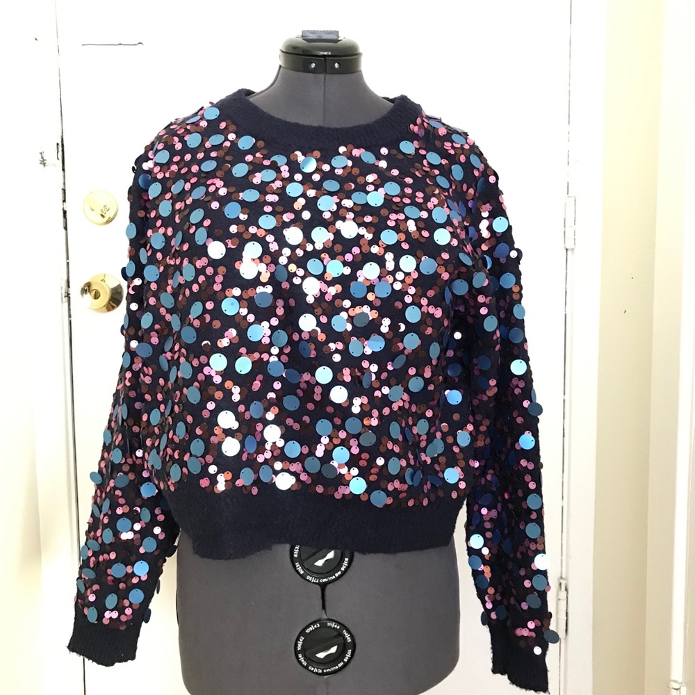 Sequined sweater